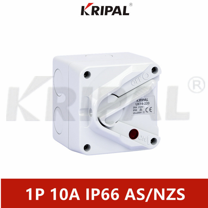 Weatherproof Outdoor Lever Switch Mini Type 10A 1Pole IP66 With SAA